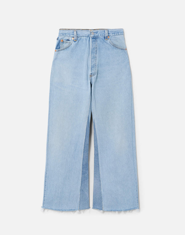 re done High Rise Wide Leg Crop Indigo