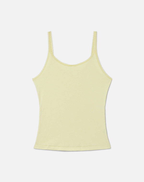 Re Done Lace Strap Tank Limeade