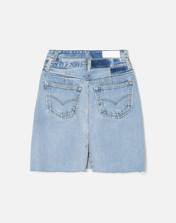 Re Done Levi's Double Waisted Pencil Skirt Indigo