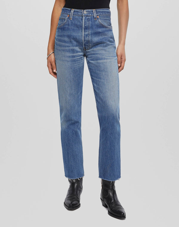 re done Levi's High Rise Stove Pipe