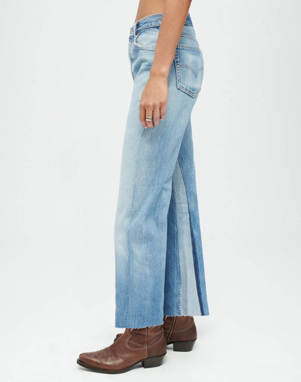 Re Done Levi's High Rise Wide Leg Crop