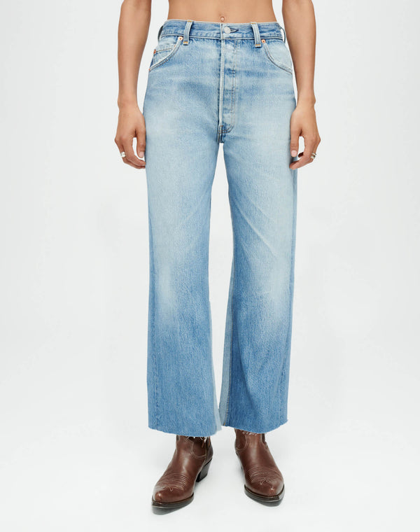 re done Levi's High Rise Wide Leg Crop