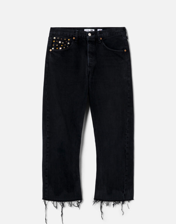 Re Done Levi's Multi Stud Boyfriend Jean