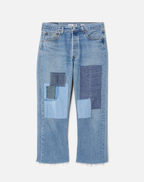 Re Done Levi's Patchwork Boyfriend Jean