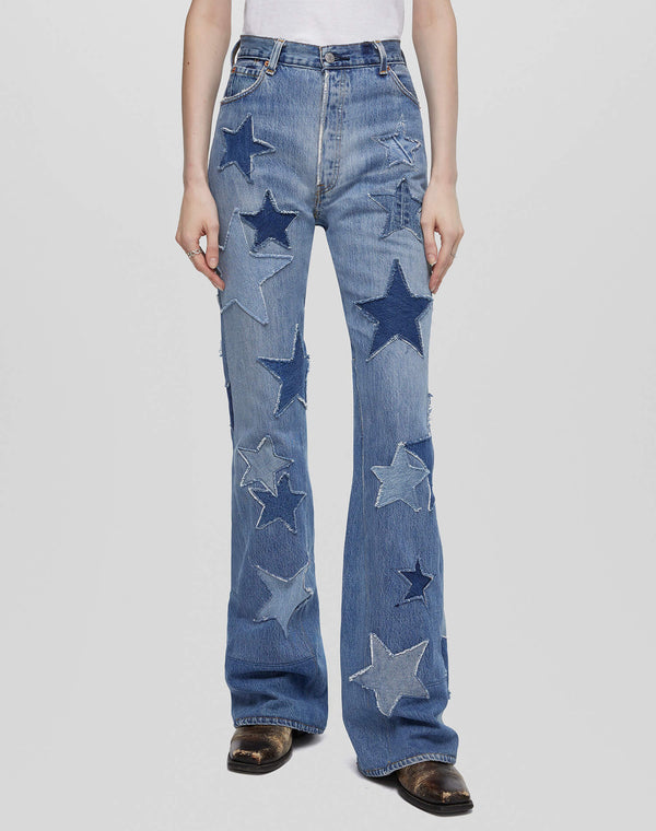 Re Done Levi's Star Riding Jean Stars
