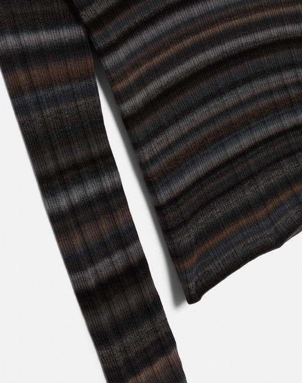 Re Done Long Sleeve Rib Crewneck Black Combo