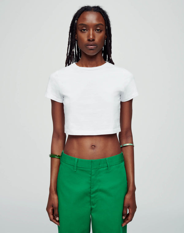 Re Done Micro Tee Optic White