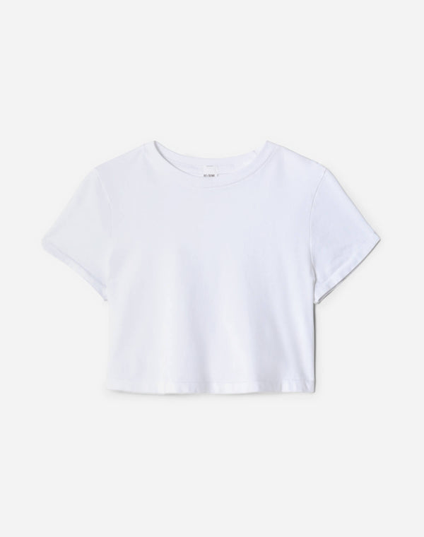 re done Micro Tee Optic White