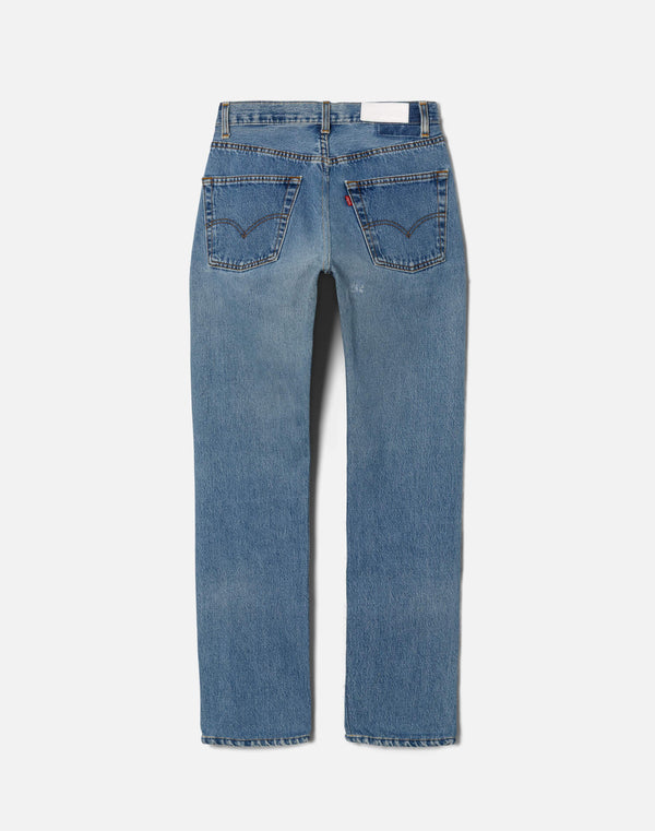Re Done Mid Rise Slim Straight Indigo