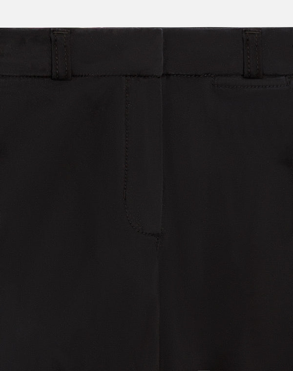 Re Done Mid Rise Wide Leg Trouser Washed Black