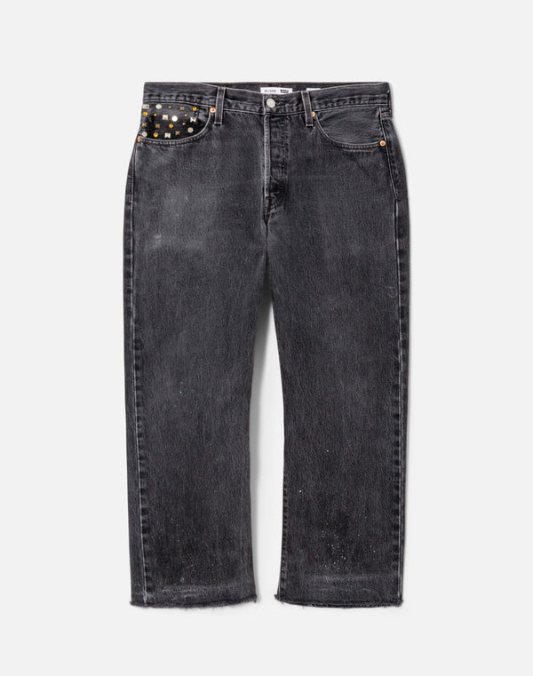 re done Multi Stud Boyfriend Jean Black Multi Stud