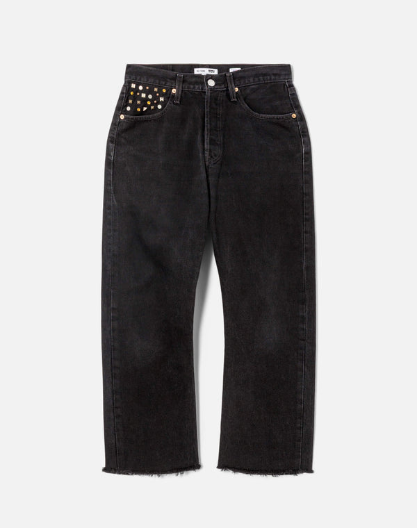 re done Multi Stud Boyfriend Jean Black Multi Stud