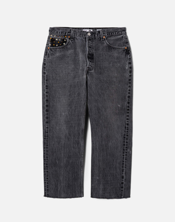 re done Multi Stud Boyfriend Jean Black Multi Stud