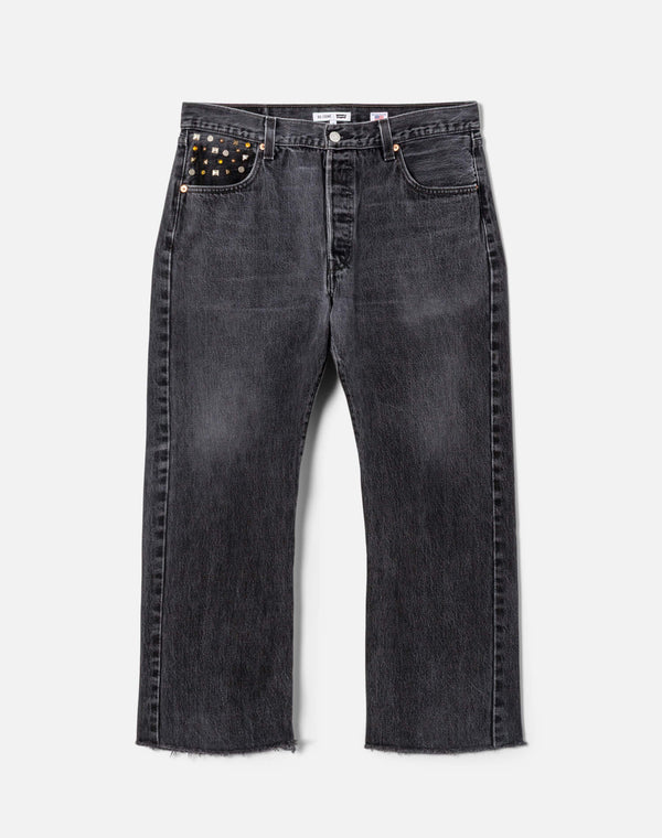 re done Multi Stud Boyfriend Jean Black Multi Stud