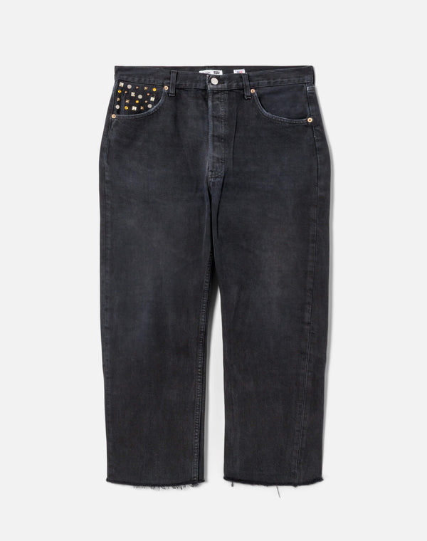 re done Multi Stud Boyfriend Jean Black Multi Stud