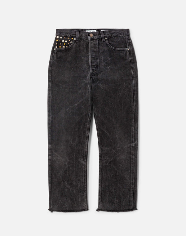 re done Multi Stud Boyfriend Jean Black Multi Stud