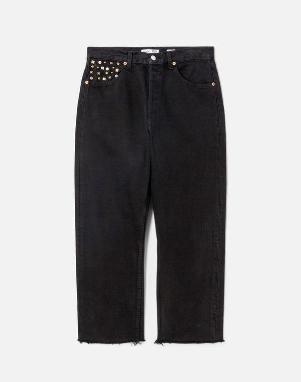 re done Multi Stud Boyfriend Jean Black Multi Stud