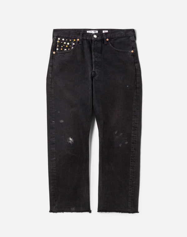 re done Multi Stud Boyfriend Jean Black Multi Stud