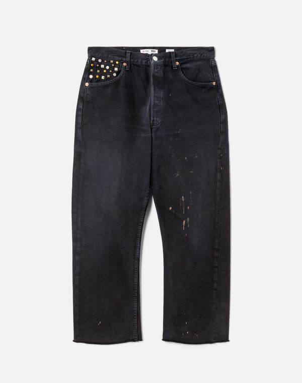 re done Multi Stud Boyfriend Jean Black Multi Stud