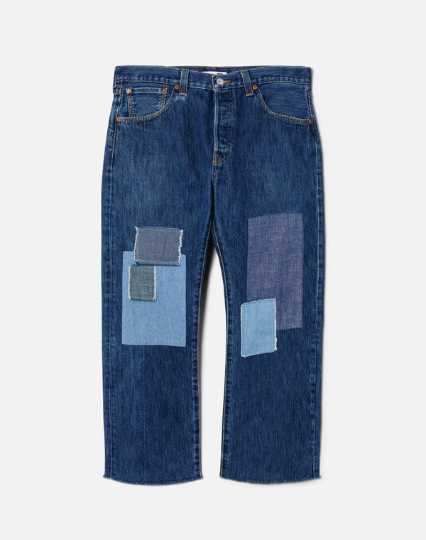 re done Patchwork Boyfriend Jean Assorted Indigos