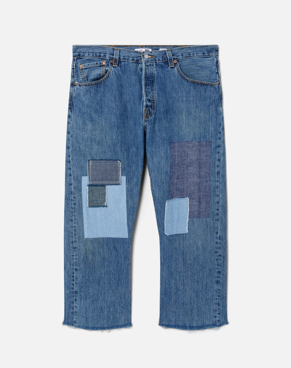 re done Patchwork Boyfriend Jean Assorted Indigos