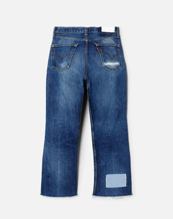 Re Done Patchwork Boyfriend Jean Assorted Indigos