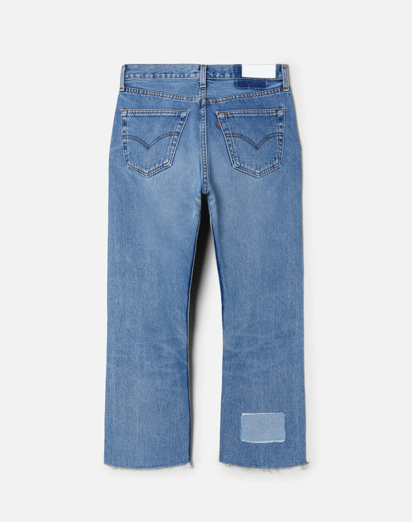 Re Done Patchwork Boyfriend Jean Assorted Indigos