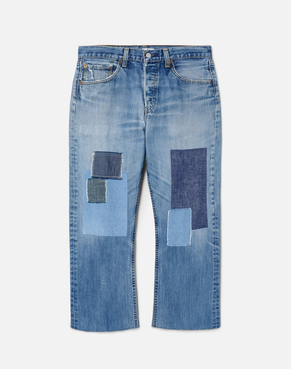 re done Patchwork Boyfriend Jean Assorted Indigos
