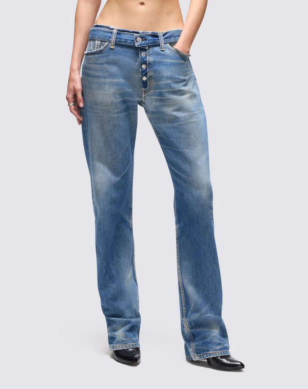 Re Done Raw Waist 90s Jean Indigo