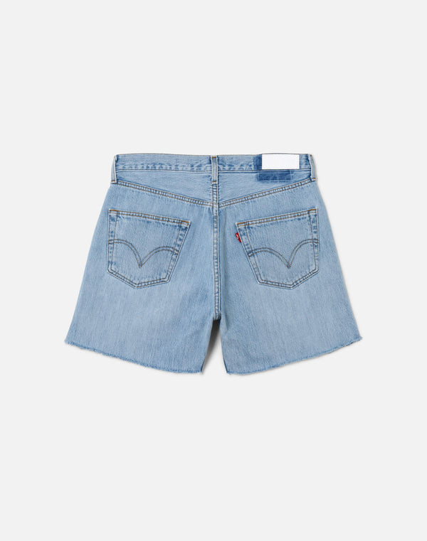 Re Done Studded Boy Short Indigo Bloom Stud