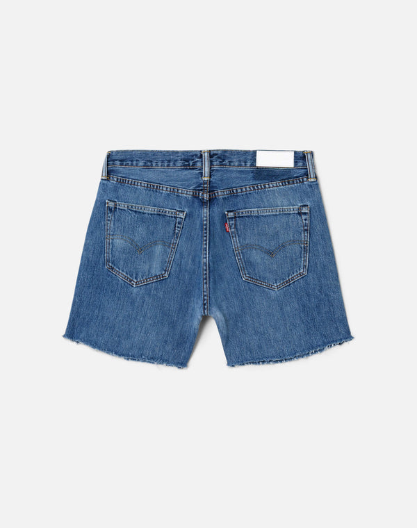 Re Done Studded Boy Short Indigo Bloom Stud