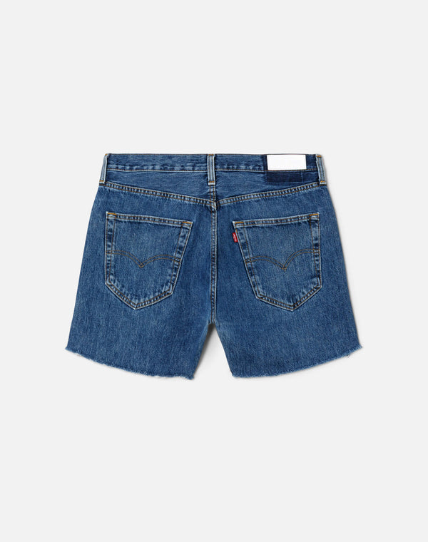 Re Done Studded Boy Short Indigo Bloom Stud