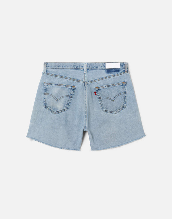 Re Done Studded Boy Short Indigo Bloom Stud