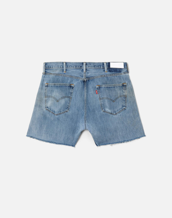 Re Done Studded Boy Short Indigo Bloom Stud