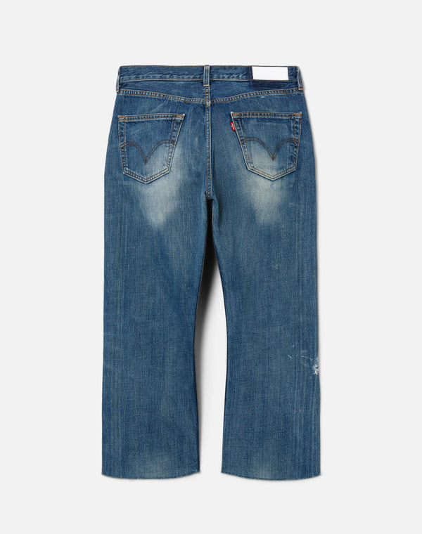 Re Done Studded Boyfriend Jean Indigo Bloom Stud
