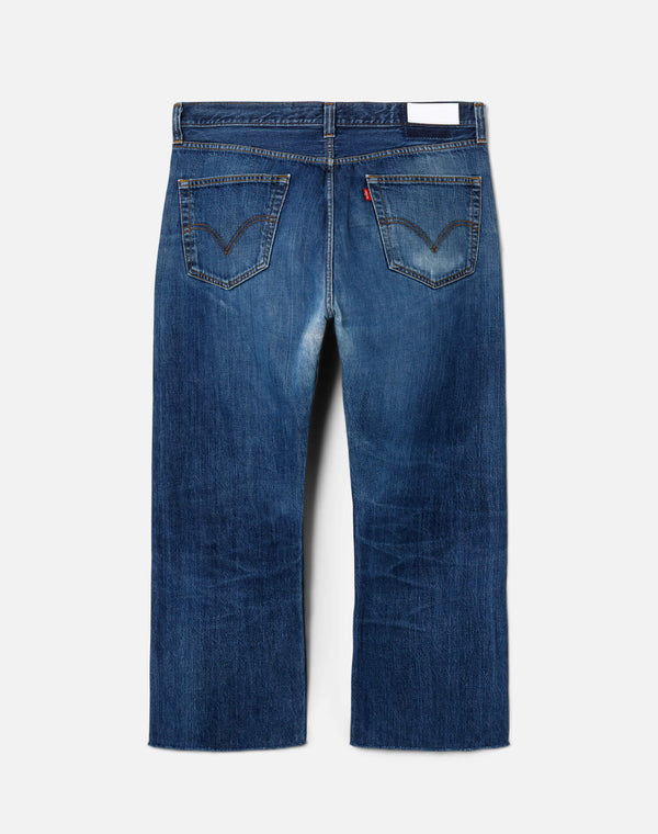 Re Done Studded Boyfriend Jean Indigo Bloom Stud