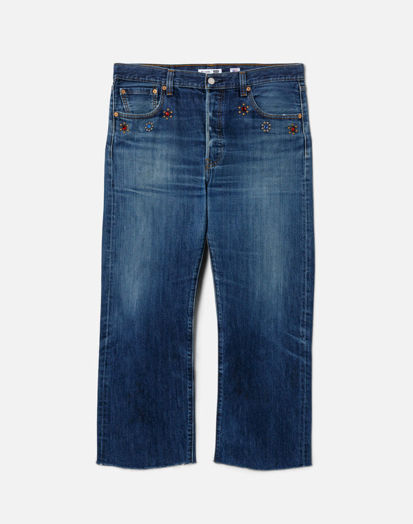 re done Studded Boyfriend Jean Indigo Bloom Stud