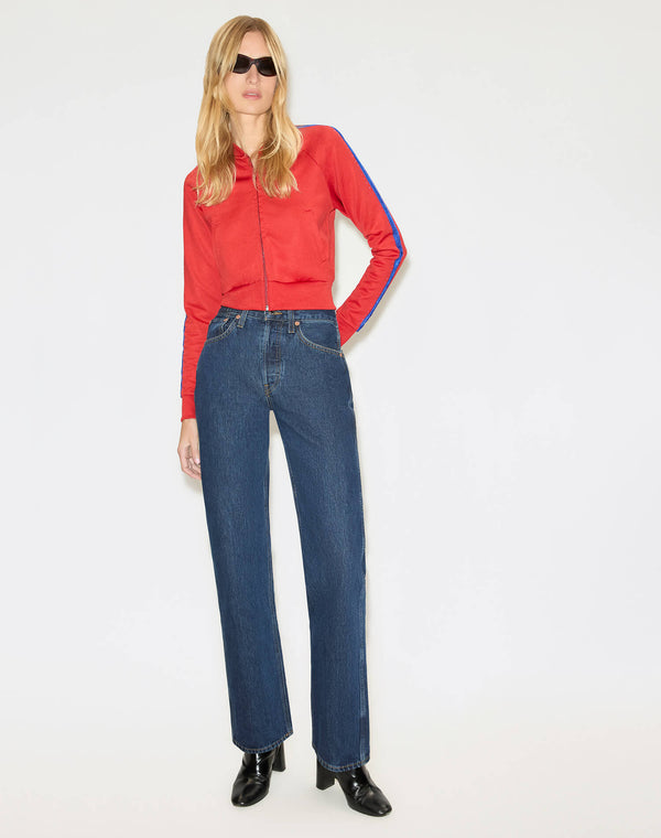 Re Done Sunland Track Jacket Crimson Cobalt