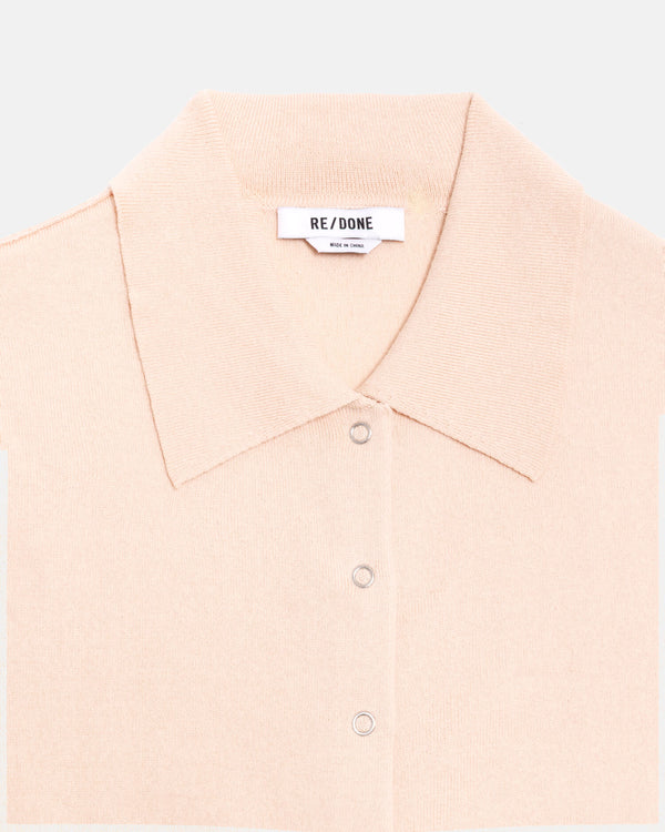 Re Done The Conway Polo Light Pink
