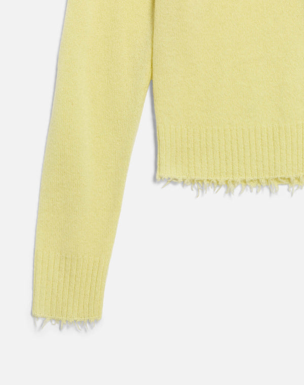 Re Done The Loose Polo Cardigan Limeade