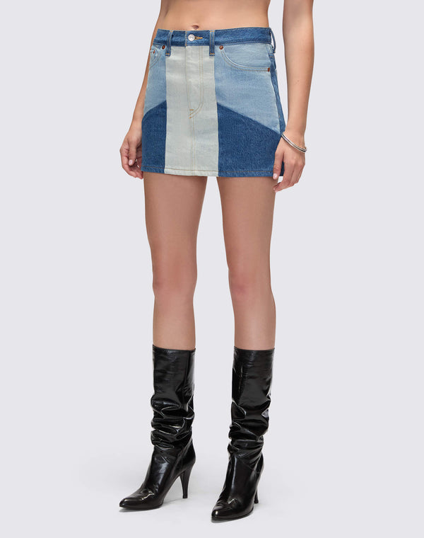 re done The Ollie Skirt Vintage Patchwork