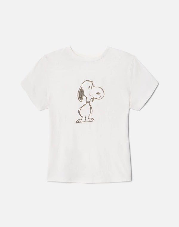 re done Tiny "Snoopy Smile" Tee Vintage White