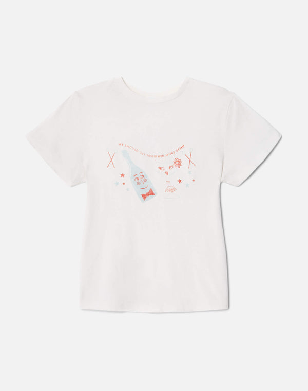 re done Tiny "Together" Tee Vintage White