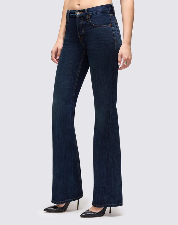 Re Done Twisted Mid Rise Bootcut DK Lady Blue