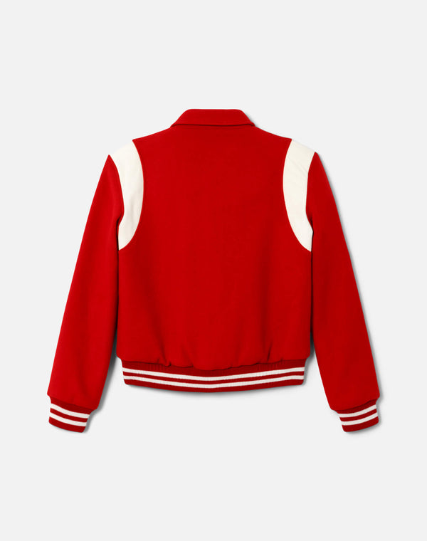 Re Done Varsity Jacket Red