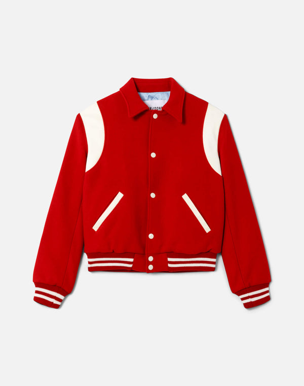 re done Varsity Jacket Red