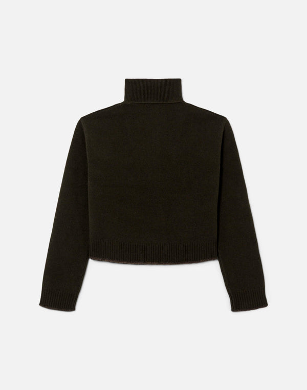 Re Done Zip Neck Pullover Olive Branch