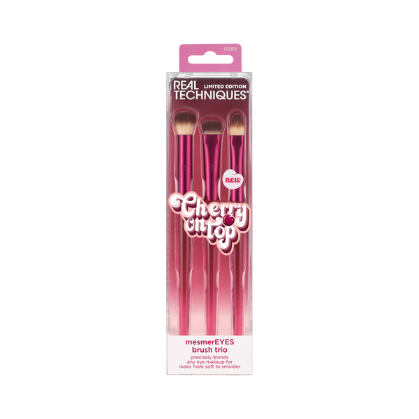 Real Techniques Limited Edition Cherry On Top MesmerEYES Brush Trio
