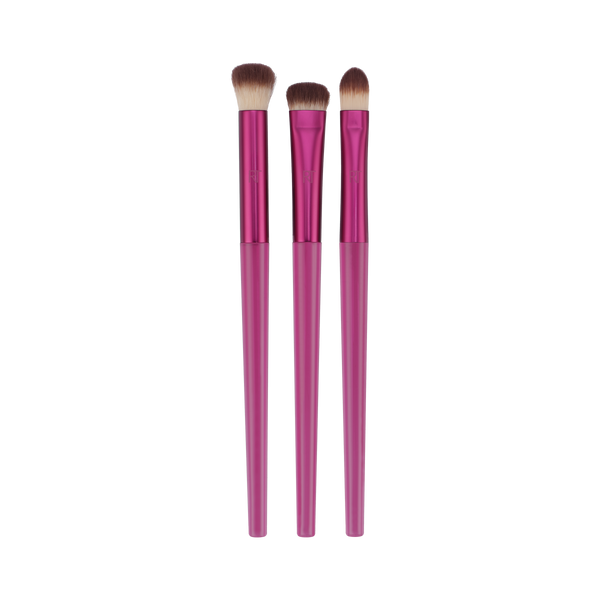 real techniques Limited Edition Cherry On Top MesmerEYES Brush Trio