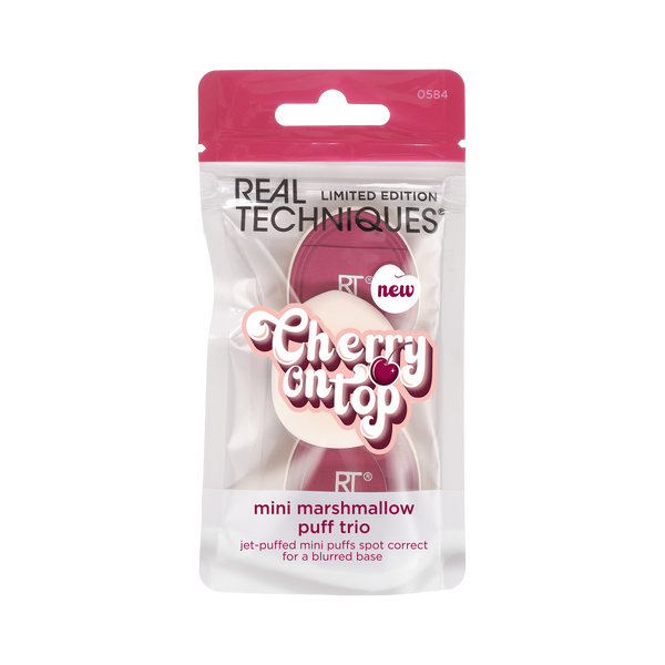 real techniques Limited Edition Cherry On Top Mini Marshmallow Puff Trio